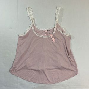 Victoria’s Secret Lace Night Sleep Tank Top L